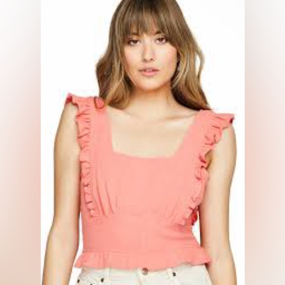 Gentle Fawn - Bardot Tank - Coral - Women's M